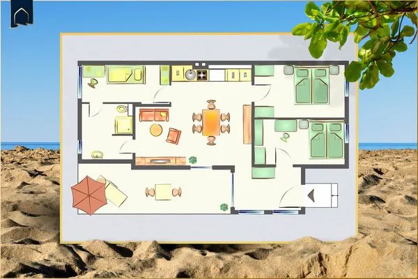 Grundriss  Ferienwohnung Stockholm