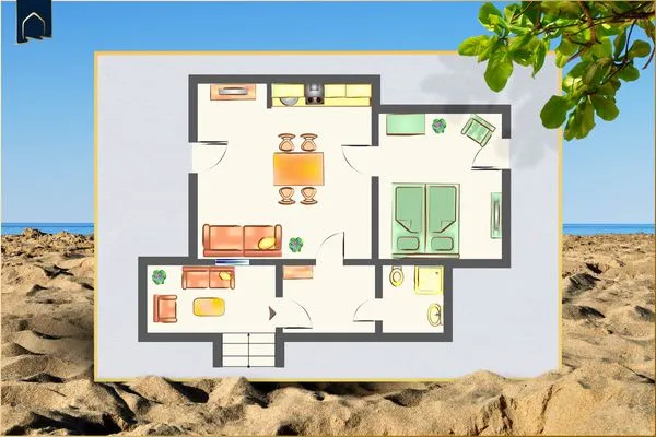 Grundriss  Ferienwohnung Uppsala