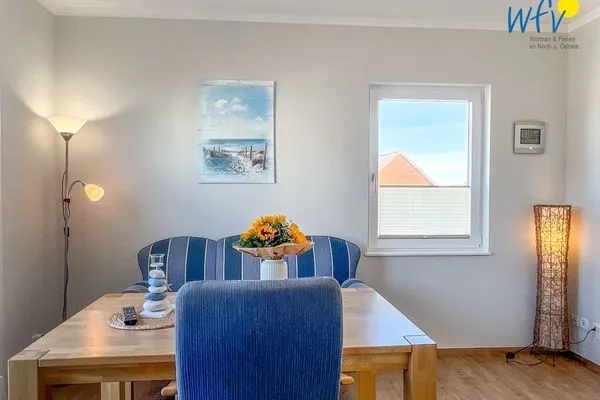 Essbereich Apartmenthaus Roberta Ferienwohnung Seehund