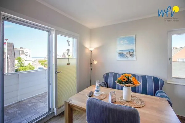 Essbereich Apartmenthaus Roberta Ferienwohnung Seehund