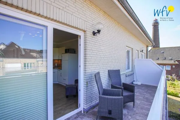 Balkon Apartmenthaus Roberta Ferienwohnung Seehund