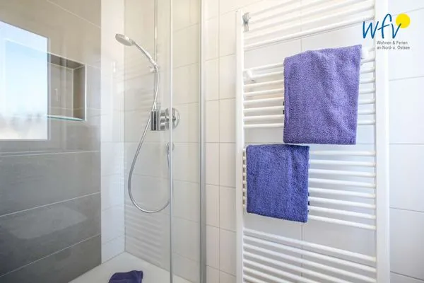 Badezimmer Apartmenthaus Roberta Ferienwohnung Seehund