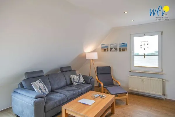 Wohnzimmer Apartmenthaus Roberta Ferienwohnung Meerblick