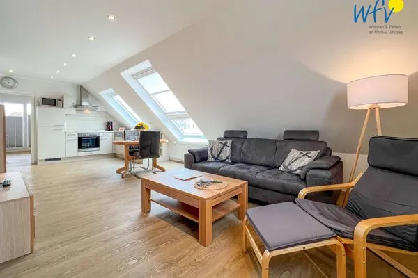 Wohnzimmer Apartmenthaus Roberta Ferienwohnung Meerblick