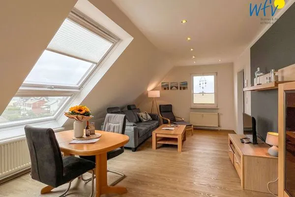 Wohnzimmer Apartmenthaus Roberta Ferienwohnung Meerblick