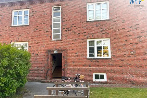 Fassade / Eingang Haus Hindenburgstr. 13 Ferienwohnung Lüttje Land