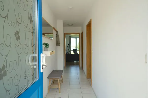 Fassade / Eingang  Moderne Ferienwohnung N°9 Stexwig mit Panorama Schleiblick