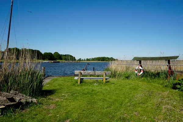 Landschaft  Moderne Ferienwohnung N°9 Stexwig mit Panorama Schleiblick