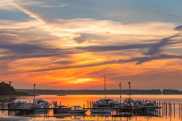 Ferienwohnung Storchenflug Göhren-Lebbin - Blick auf den Fleesensee  Storchenflug