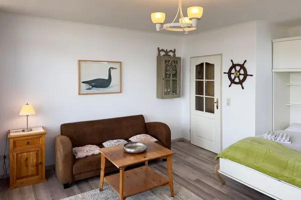 Wohnzimmer Haus Nordenlicht Ferienwohnung Kiek-ut