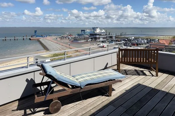 Balkon Haus Nordenlicht Ferienwohnung Kiek-ut