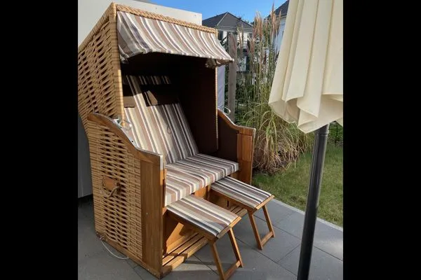 Terrasse  Bernsteinquartier, Ferienhaus 06b "Lachmöwe"