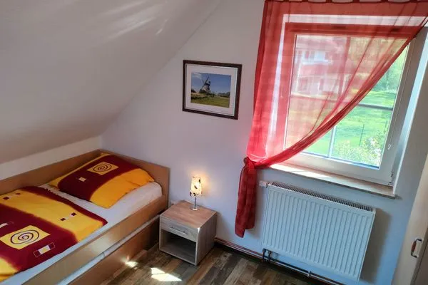 Schlafzimmer mit Einzelbetten Am Deich Am Deich Haus 26
