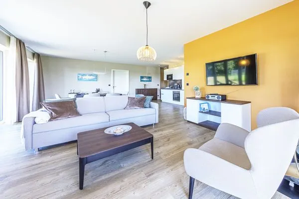 Ferienwohnung Strandidylle Ostseebad Wustrow Sitzecke  Strandidylle