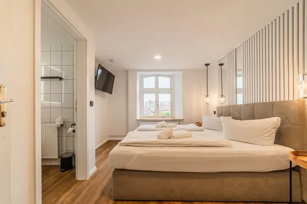 Schlafzimmer  Hotel Seepferdchen | Zimmer 3 | Eckernförde