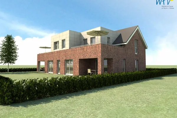 Hauptansicht Haus Damenpfad 4 Ferienwohnung Leuchtturm Suite