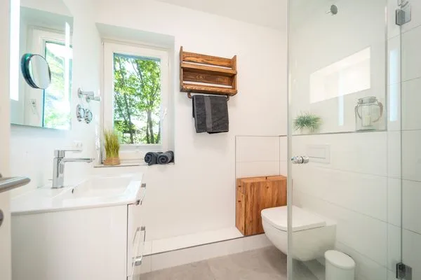 Badezimmer  Sonnendeck - mit zwei Balkonen und Meerblick