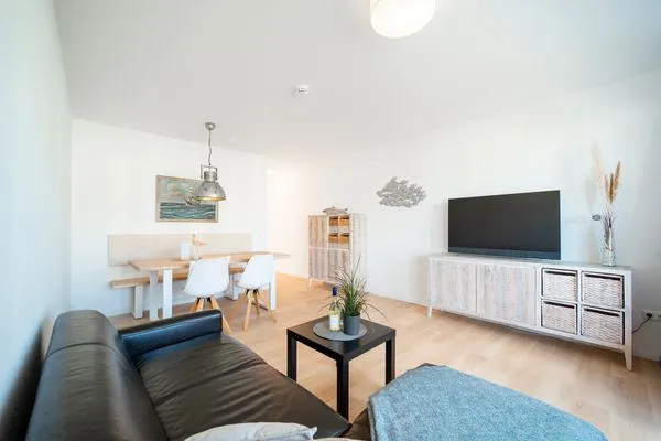 Wohnzimmer  Sonnendeck - mit zwei Balkonen und Meerblick