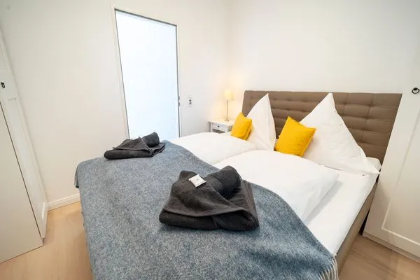 Bett  Sonnendeck - mit zwei Balkonen und Meerblick