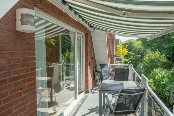  Haus Roseneck Wohnung 5 Norderney - Balkon