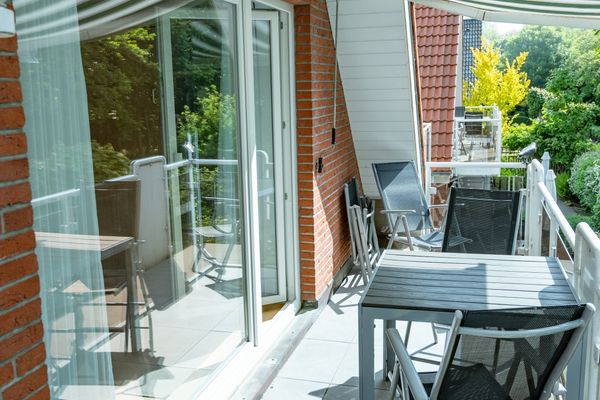  Haus Roseneck Wohnung 5 Norderney - Balkon