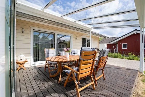 Terrasse  (BIR14) Ferienhaus am Birkenweg