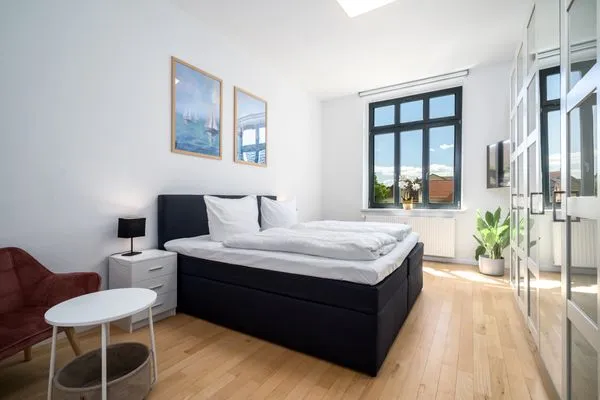 Ferienwohnung BlueSea Malchow - Blick in eines der Schlafzimmer  BlueSea