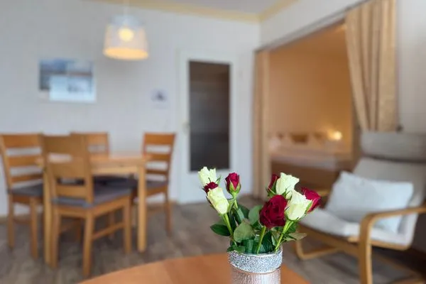 Essbereich Ferienwohnung im Haus Strandstr.22 Kammel App. 34 / TG Platz Nr.112  obere Ebene