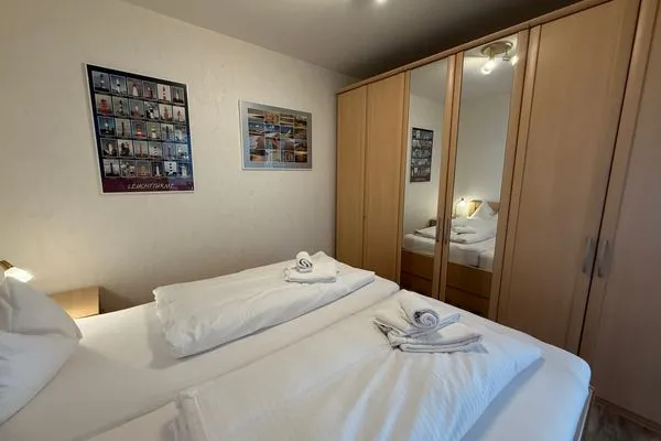 Schlafzimmer Ferienwohnung im Haus Strandstr.22 Kammel App. 34 / TG Platz Nr.112  obere Ebene
