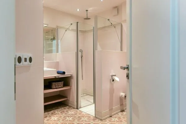 Badezimmer Ferienhaus "Meine Insel Juist" Ferienwohnung Düne