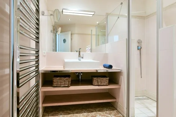 Badezimmer Ferienhaus "Meine Insel Juist" Ferienwohnung Düne