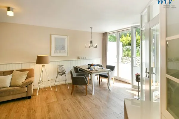 Wohnzimmer Ferienhaus "Meine Insel Juist" Ferienwohnung Düne