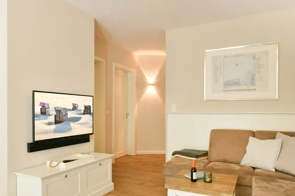 Wohnzimmer Ferienhaus "Meine Insel Juist" Ferienwohnung Düne