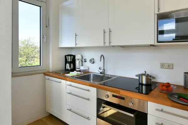 Küche / Küchenzeile Haus Carl Stegmann Ferienwohnung FADAMA-HIN