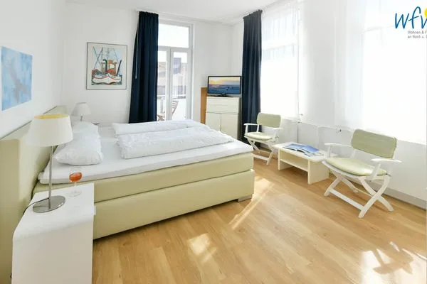 Schlafzimmer Haus Carl Stegmann Ferienwohnung FADAMA-HIN