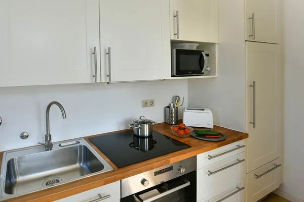 Küche / Küchenzeile Haus Carl Stegmann Ferienwohnung FADAMA-HIN