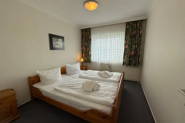 Schlafzimmer Ferienwohnung im Haus Nordland App 48,(Hund)