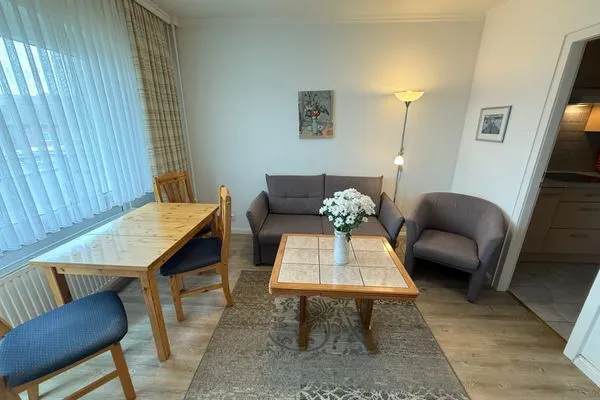 Wohnzimmer Ferienwohnung im Haus Nordland App 47 (Hund)