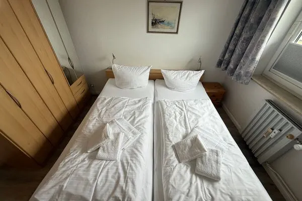 Schlafzimmer Ferienwohnung im Haus Nordland App 47 (Hund)