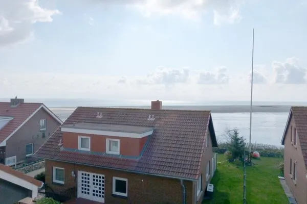 Meerblick in der Ferienwohnung Alpenstrandläufer in Wittdün auf Amrum Haus *Südspitze 17* Ferienwohnung *Alpenstrandläufer*