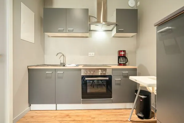 Ferienwohnung Schwalbenblick Klink mit integrierter Küchenzeile  Schwalbenblick