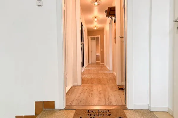 Fassade / Eingang  Ferienwohnung 'Borbystrand' in Eckernförde – Strandnah und familienfreundlich