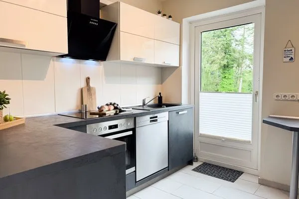 Küche / Küchenzeile  Ferienwohnung 'Borbystrand' in Eckernförde – Strandnah und familienfreundlich