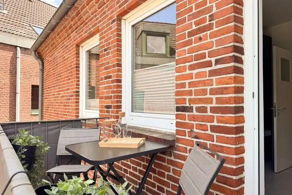 Balkon  Ferienwohnung 'Borbystrand' in Eckernförde – Strandnah und familienfreundlich