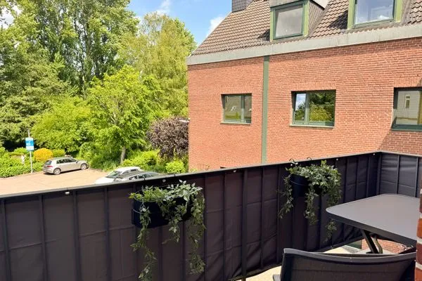 Balkon  Ferienwohnung 'Borbystrand' in Eckernförde – Strandnah und familienfreundlich