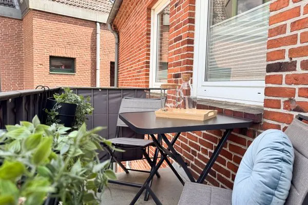 Balkon  Ferienwohnung 'Borbystrand' in Eckernförde – Strandnah und familienfreundlich