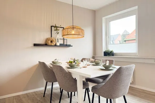 Wohnzimmer  Ferienwohnung 'Borbystrand' in Eckernförde – Strandnah und familienfreundlich