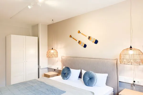 Schlafzimmer  Ferienwohnung 'Borbystrand' in Eckernförde – Strandnah und familienfreundlich