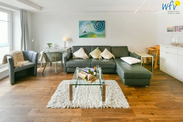 Wohnzimmer Haus Anna See Ferienwohnung Südperle