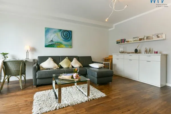 Wohnzimmer Haus Anna See Ferienwohnung Südperle